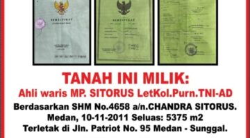 Lapor Pak Jokowi dan Walikota Medan Bobby Nasution Ada Warga Medan Yang Tanah Nya Mau Diexekusi, Tolong Bantuan Bapak